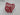 Glass Red/Clear Knot 