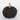 HALLOWEEN 6.25"H PUMPKIN DECOR - BLACK
