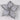 Silver poinsettia clip
