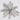 Silver poinsettia clip