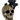 Halloween 8.5"H Resin Skull with Flower