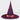 Lighted purple witch's hat