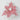 Stripped red and white poinsettia pick