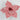 Stripped red and white poinsettia pick