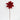 Red poinsettia pick