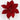 Red poinsettia pick