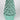 Turquoise green glass Christmas tree