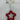 Metal Tiny Red Bells Star Shape Orn