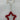 Metal Tiny Red Bells Star Shape Orn