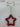 Metal Tiny Red Bells Star Shape Orn