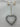 Metal Tiny Silver Bells Heart Shape Orn