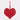 Valentines Hanging Red Heart Decor