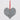 Valentines Hanging Silver Heart Decor