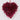 Valentines Hanging  Red/Pink Tinsel Heart