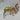 6.75"H Gold Standing Reindeer
