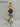 Polyresin Bear with Lamp Post