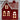 5.0" Red/WhitenCeramic Table Top Lighted House