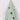 Lighted pastel green shinny ceramic tree ornament