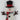 Snowman with a top hat ornament