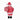 12 X 7.5 X 25"H SANTA IN RED W/PACKAGE