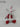 Fabric Whimsical Deer Red/White