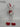 Fabric Whimsical Deer Red/White