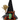 Halloween 10"H Witch Gnome