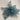 Ice Blue Poinsettia Clips