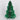 Dia8.5 X 12"H GREEN TREE W/SNOWFLAKE DECOR