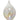 White Rain Drop Ornament (Large 15cm)
