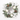 Decorated Wreath - Sliver & White