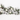 Decorated Wreath - Sliver & White