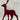 Flocked Deer Decorative Figurine -Red