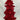 15.5" Height Red Resin Tree